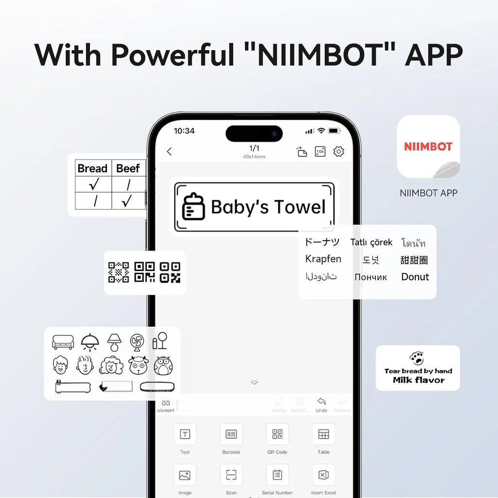 NIIMBOT B1 Thermal Label Printer