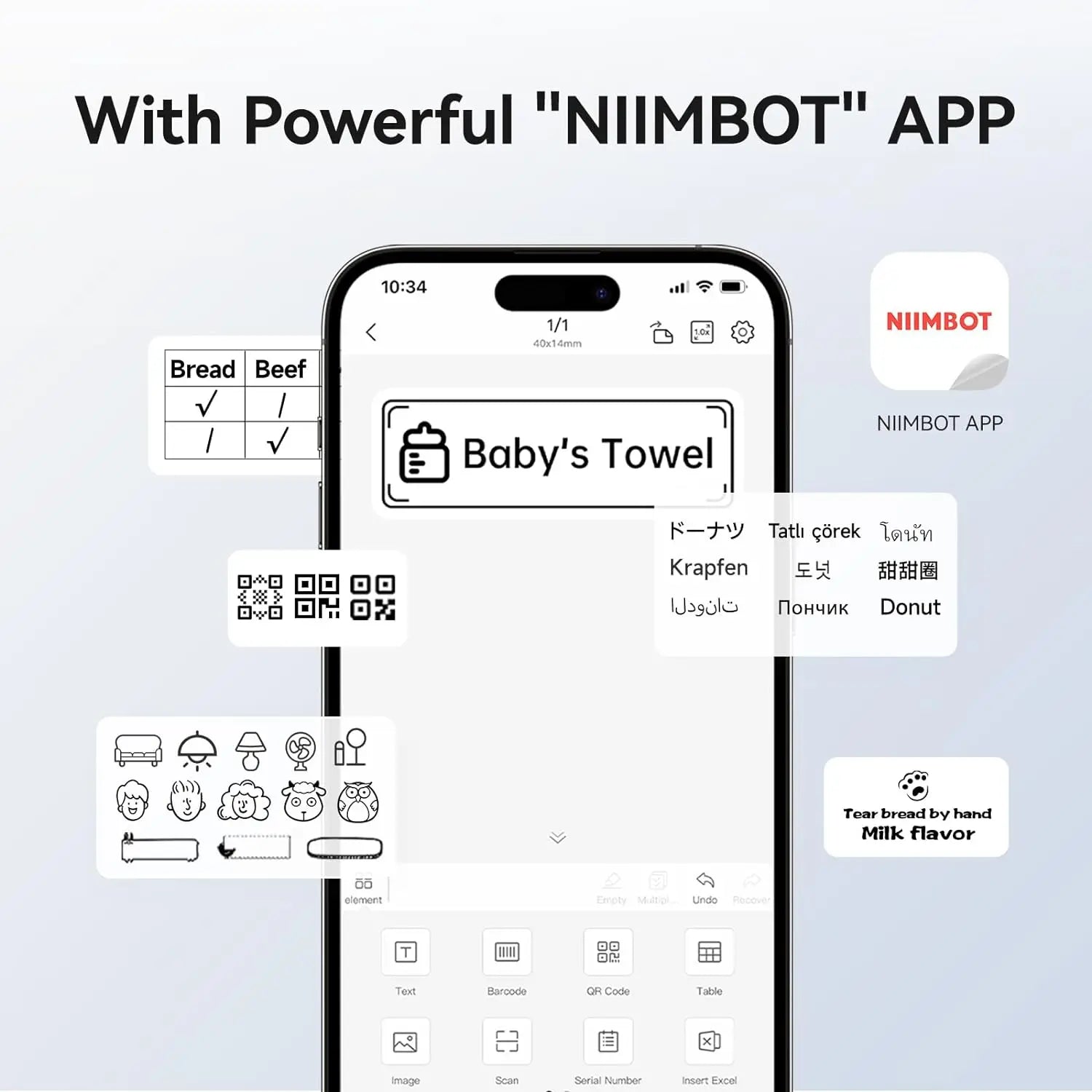 NIIMBOT B1 Thermal Label Printer